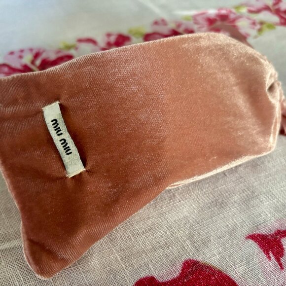 Rare Miu Miu Runway Lilac Crystal Shield Sunglasses - Almost New - Picture 8 of 8